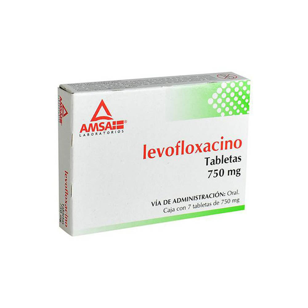 Levofloxacino 750Mg Con 7 Amsa Tabletas