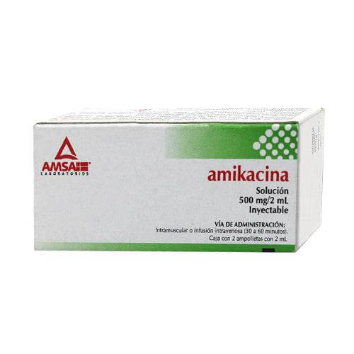 Amikacina 500Mg 2Ml Con 2 Amsa Ampulas - WeCare Pharma