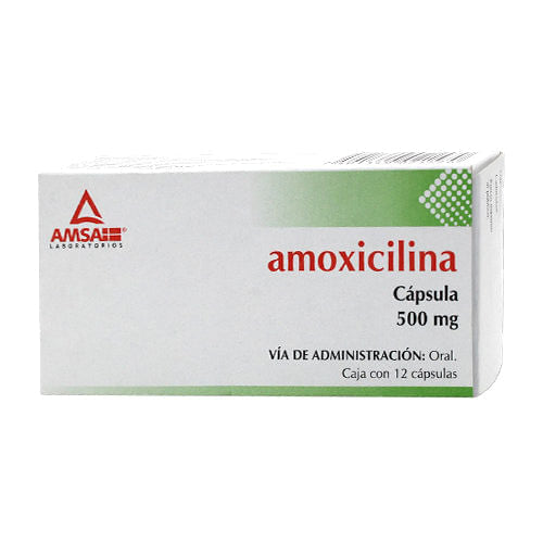 Amoxicilina 500Mg Con 12 Amsa Capsulas