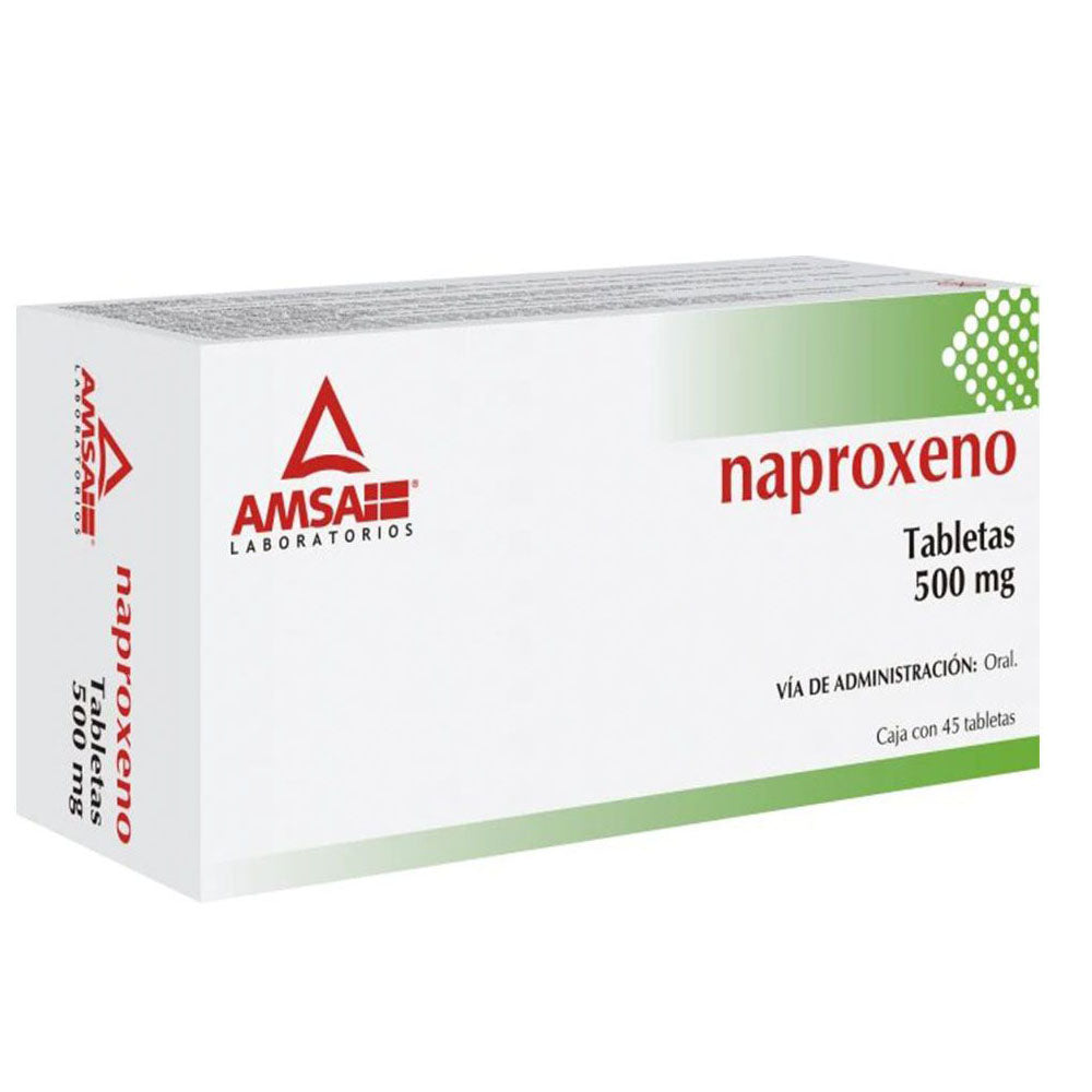 Naproxeno 500Mg Con 45 Amsa Tabletas