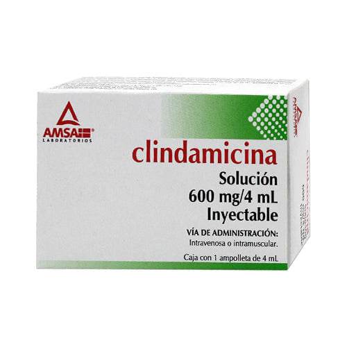 Clindamicina 600Mg/4Ml Con 1 Amsa Ampulas - WeCare Pharma