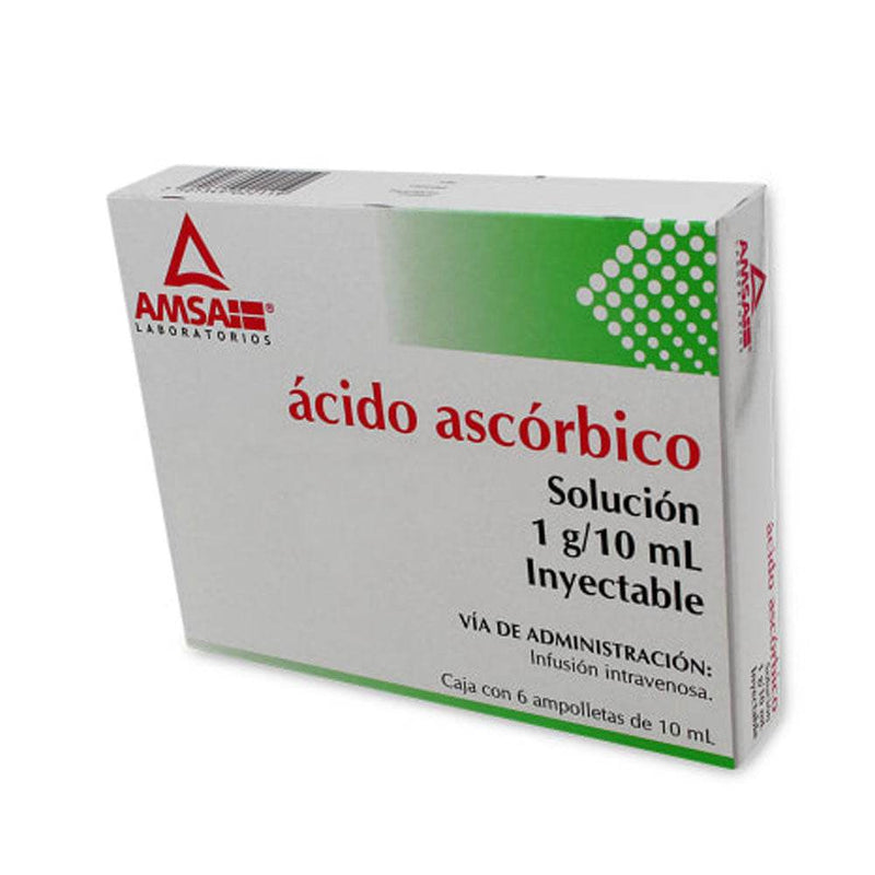 Acido Ascorbico 1G 10Ml Con 6 Ampulas - WeCare Pharma