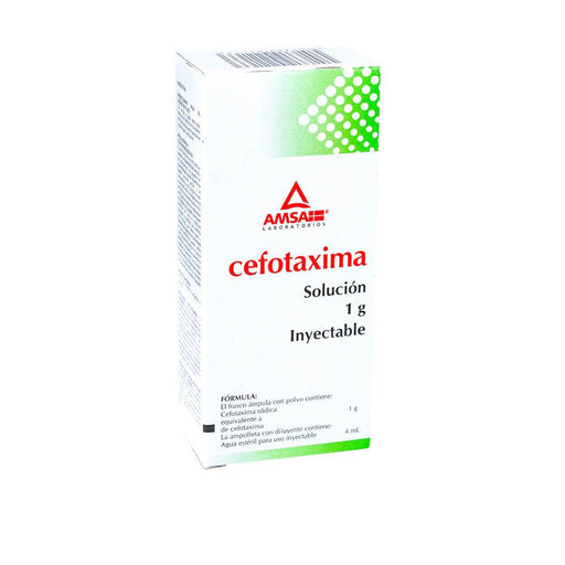Cefotaxima Iv Frasco 1G Amsa Ampulas - WeCare Pharma
