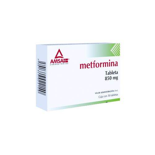 Metformina 850Mg Con 30 Amsa Tabletas - WeCare Pharma