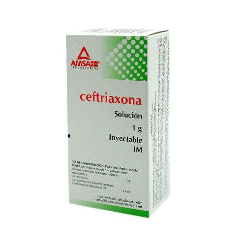 Ceftriaxona Im 1G Con 1 Amsa - WeCare Pharma