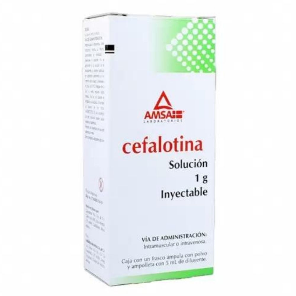 Cefalotina Frasco 1G Amsa Ampulas