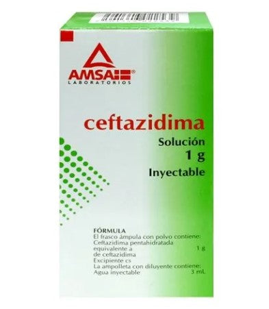 Ceftazidima Frasco 1G Amsa Ampulas