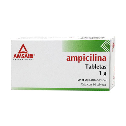 Ampicilina 1G Con 10 Amsa Tabletas