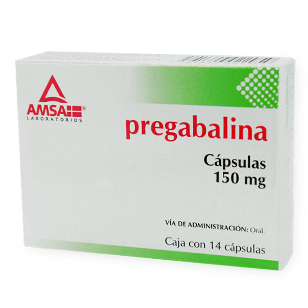 Pregabalina 150Mg Con 14 Amsa Tabletas