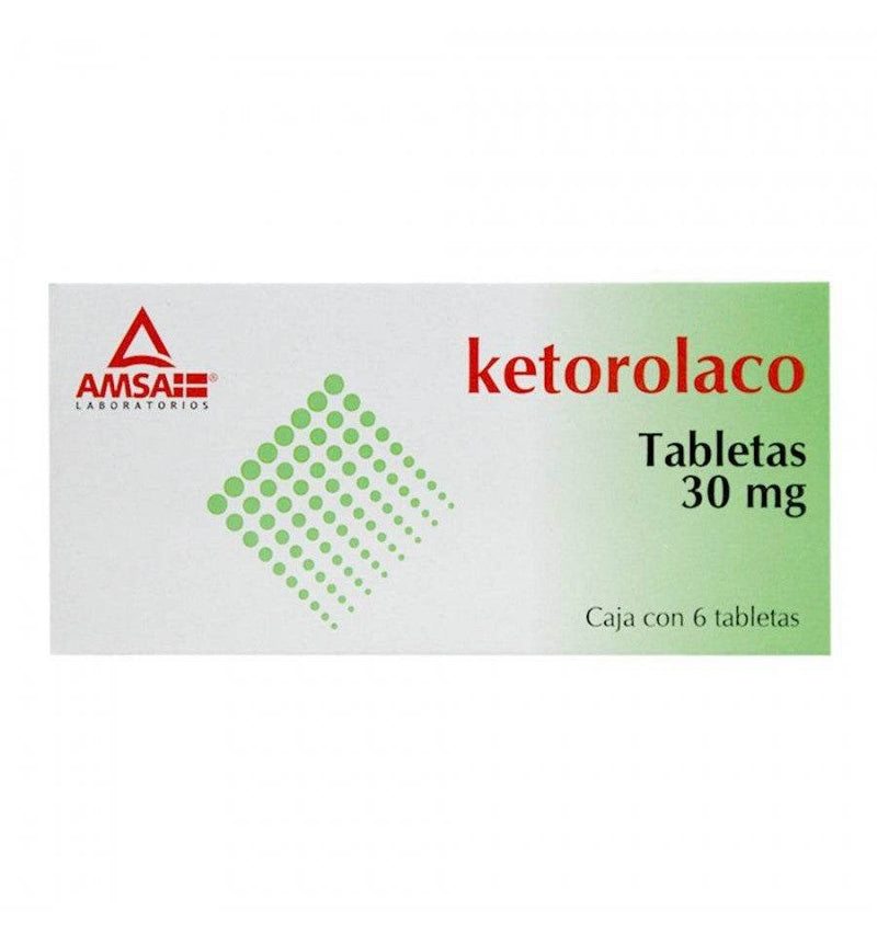 Ketorolaco Sl 30Mg Con 6 Amsa Tabletas - WeCare Pharma