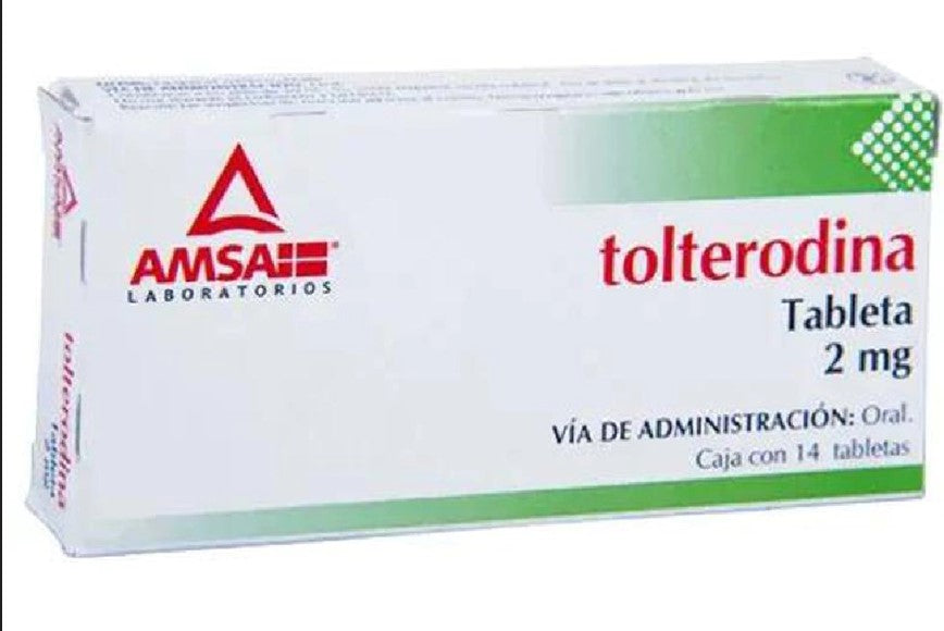 Tolterodina 2Mg Con 14 Amsa Tabletas