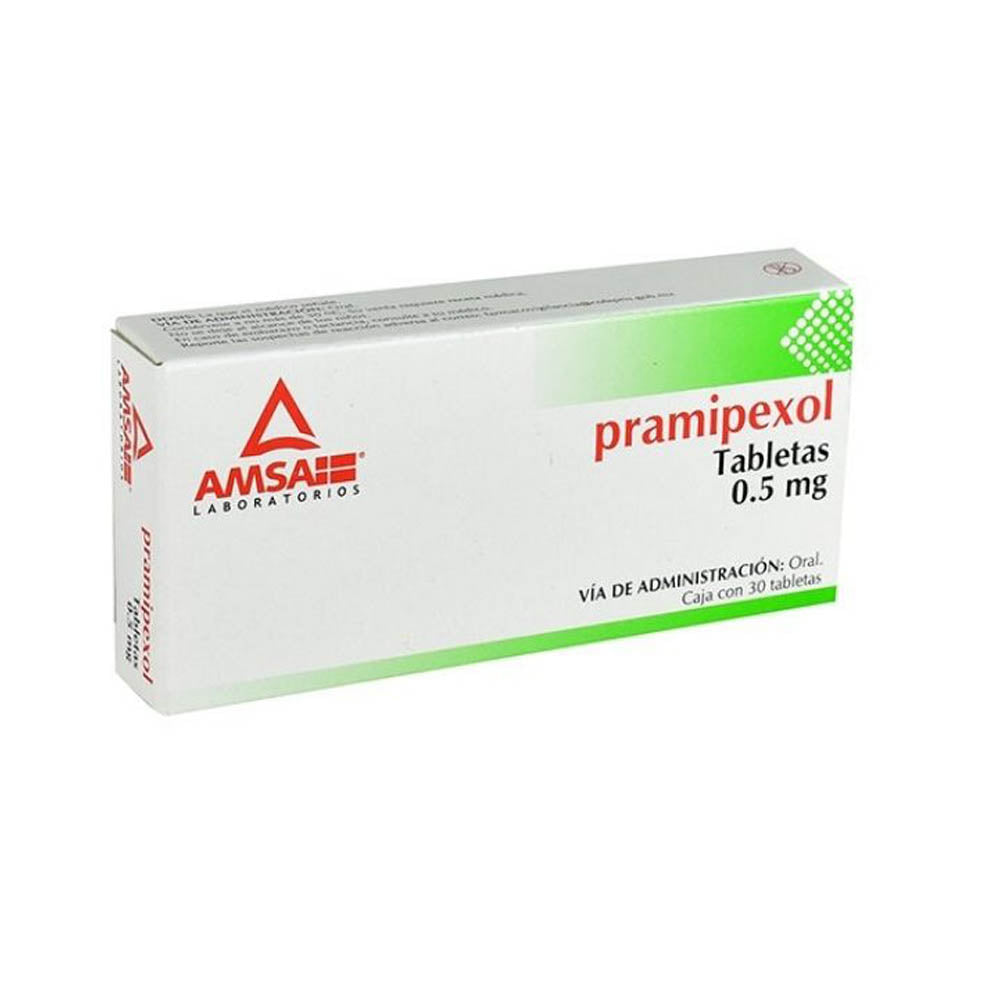 Pramipexol 0.5Mg Con 30 Amsa Tabletas