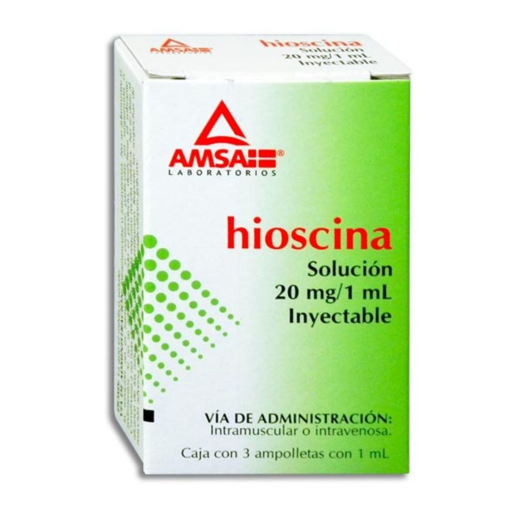 Hioscina 20Mg/1Ml Con 3 Amsa Ampulas