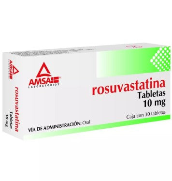 Rosuvastatina 20Mg Con 30 Amsa Tabletas