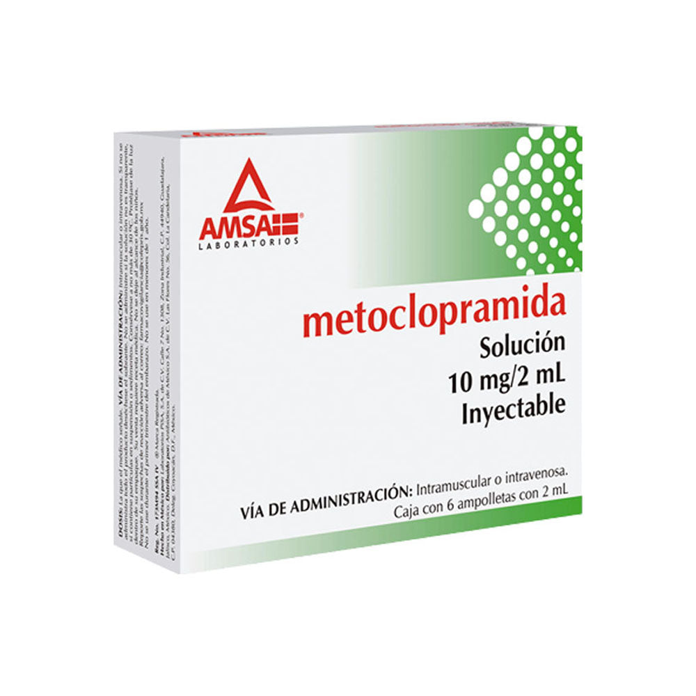 Metoclopramida 10Mg 2Ml Con 6 Amsa Ampulas