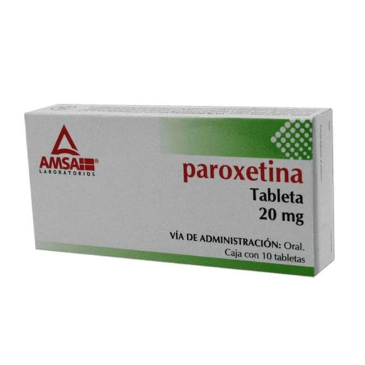 Paroxetina 20Mg Con 10 Amsa Tabletas - WeCare Pharma
