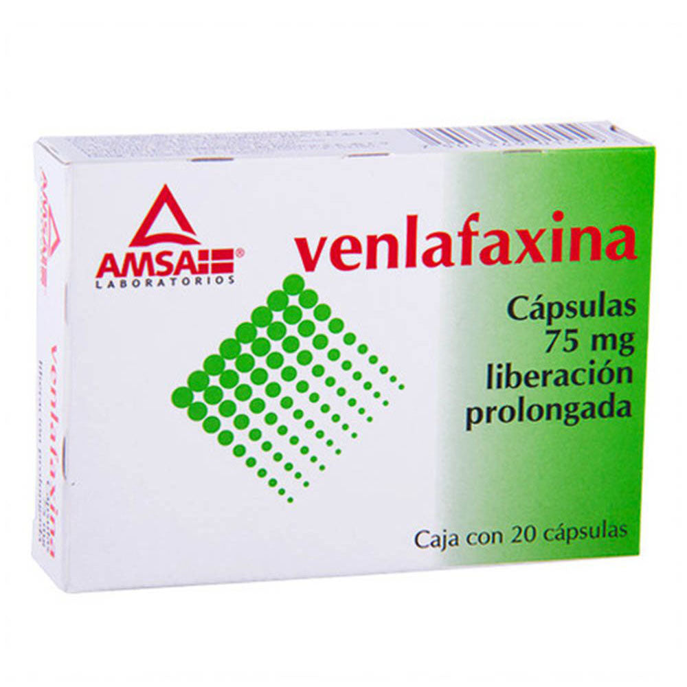 Venlafaxina 75Mg Con 20 Amsa Capsulas