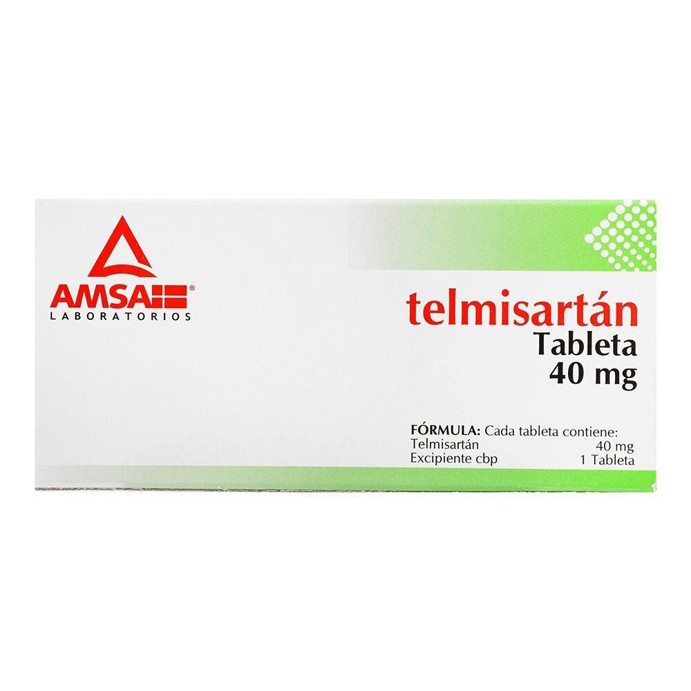 Telmisartan 40Mg Con 28 Amsa Tabletas