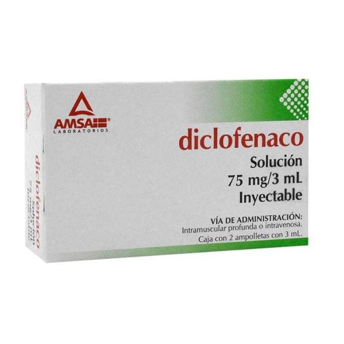 Diclofenaco 75Mg/3Ml Con 2 Amsa Ampulas - WeCare Pharma