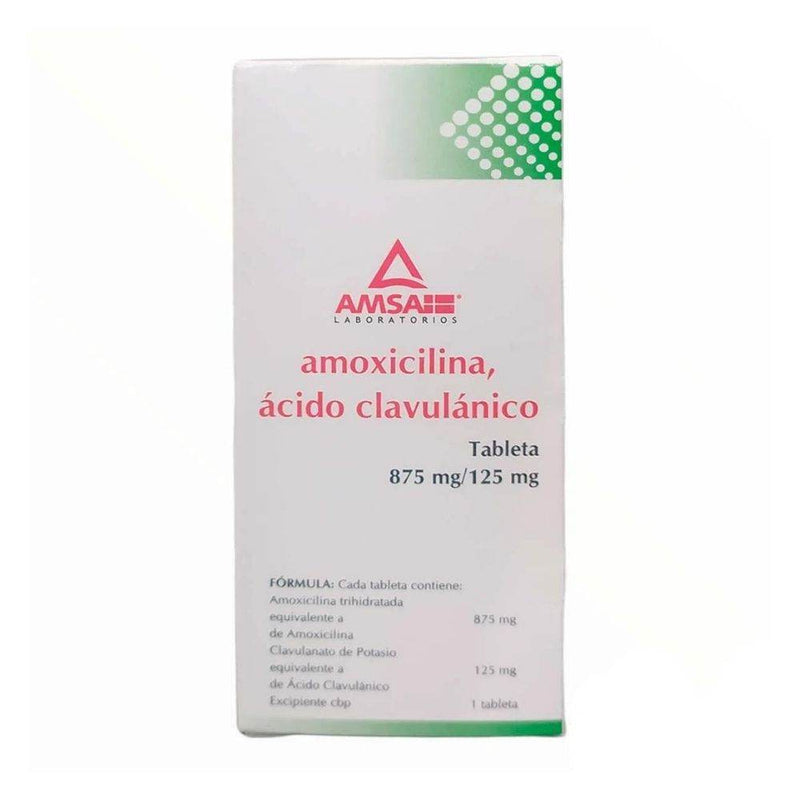 Amoxicilina/Clavunalato 875Mg/125Mg Con 10 Amsa Tabletas - WeCare Pharma