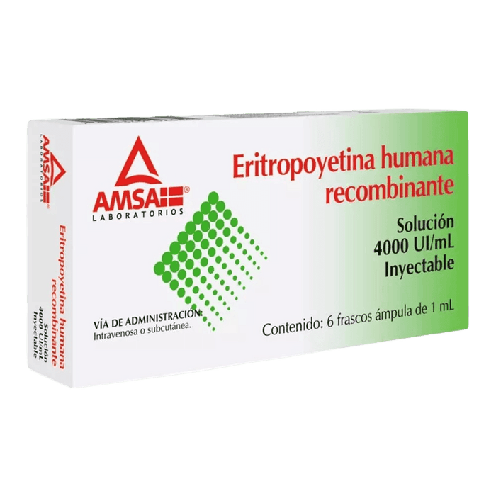 Eritropoyetina Humana Recombinante 4000Unid Con 6 Amsa Ampulas - WeCare Pharma