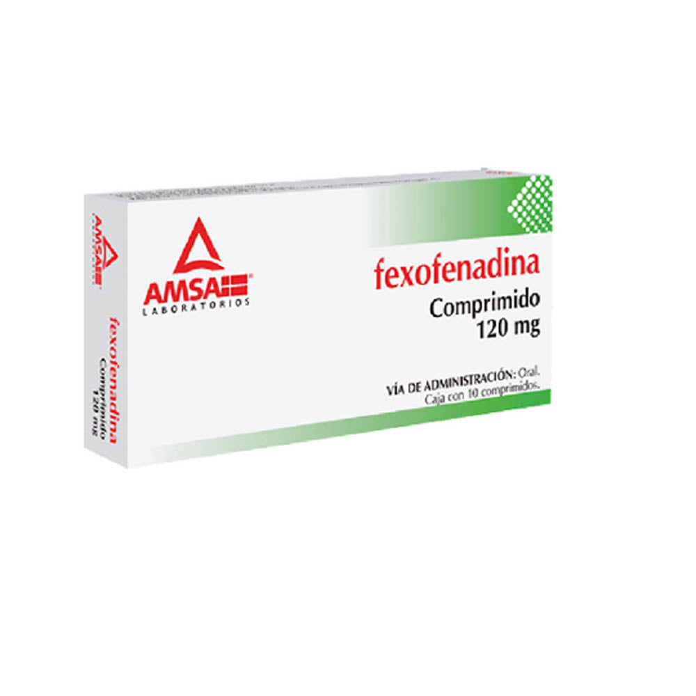 Fexofenadina 120Mg Con 10 Amsa Comprimidos