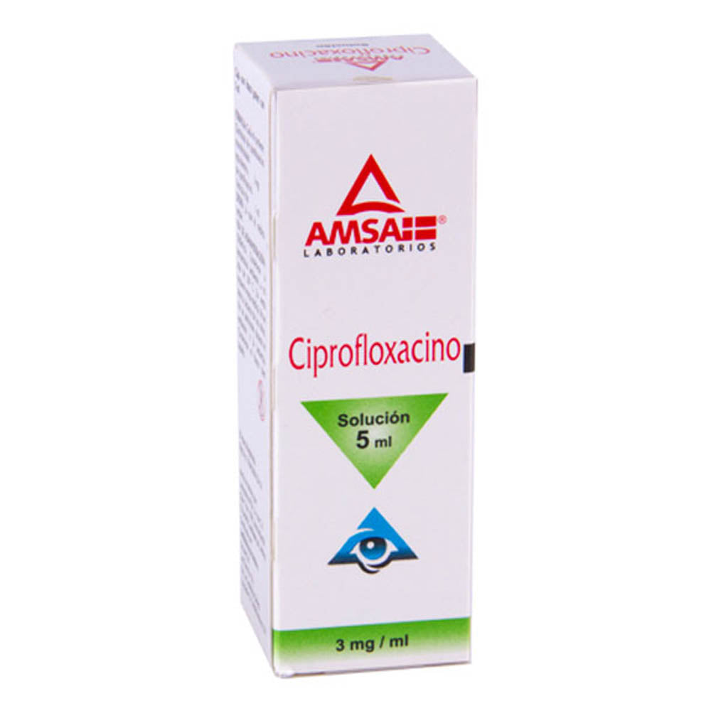 Ciprofloxacino 3 Mg Solución Oftálmica 5 Ml Amsa