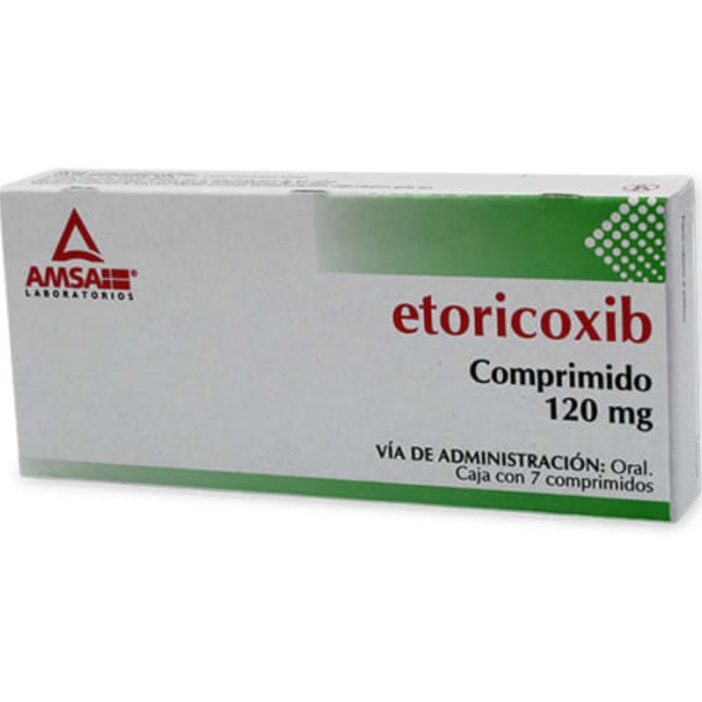 Etoricoxib 120Mg Con 7 Amsa Tabletas