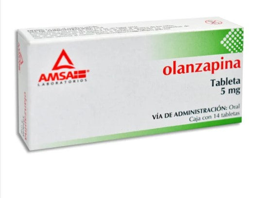 Olanzapina 5Mg Con 14 Amsa Tabletas