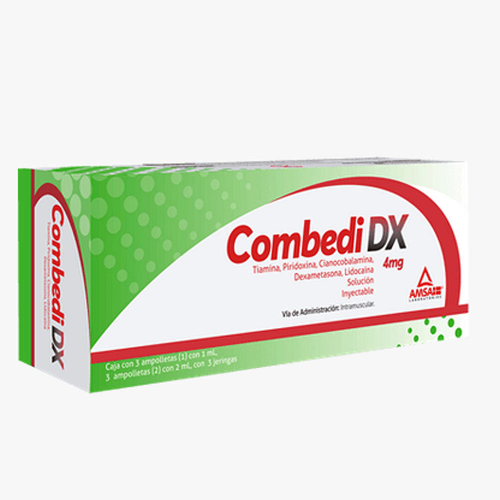 Combedi Dx 4Mg/5Mg Con 6 Ampulas (Complejo B/Dexametasona)