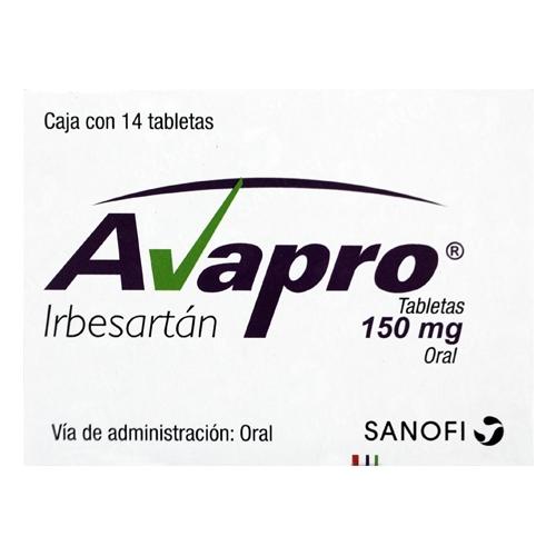 Avapro 150Mg Con 14 Tabletas (Irbesartan)