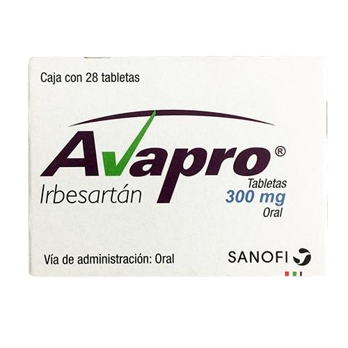 Avapro 300Mg Con 28 Tabletas (Irbesartan)