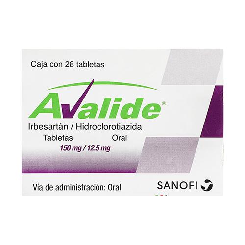 Avalide 150/12.5Mg Con 28 Tabletas (Irbesartan/Hidroclorotiazida)