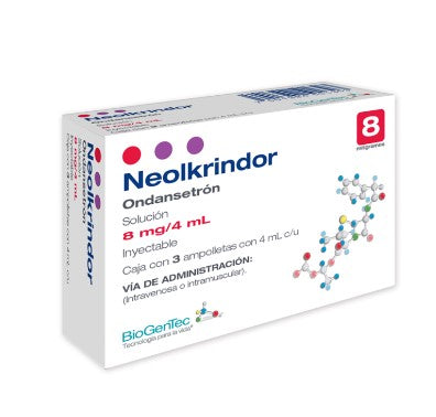 Neolkrindor 8Mg/4Ml Con 3 Ampulas (Ondansetron)