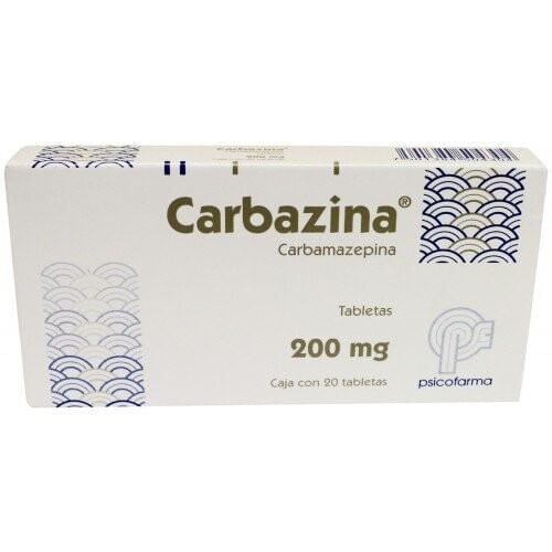 Carbazina 200Mg Con 20 Tabletas (Carbamazepina)