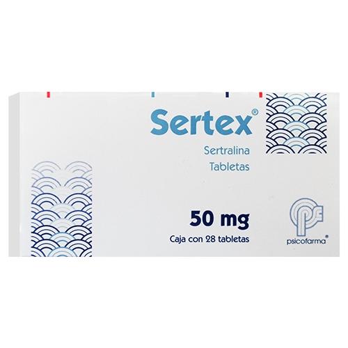 Sertex 50Mg Con 28 Tabletas (Sertralina)