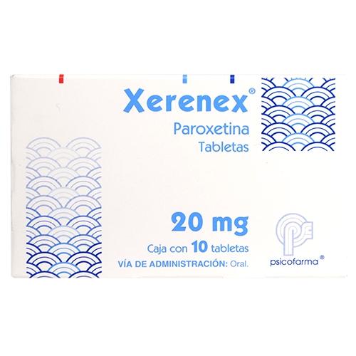 Xenerex 20Mg Con 10 Tabletas (Paroxetina)