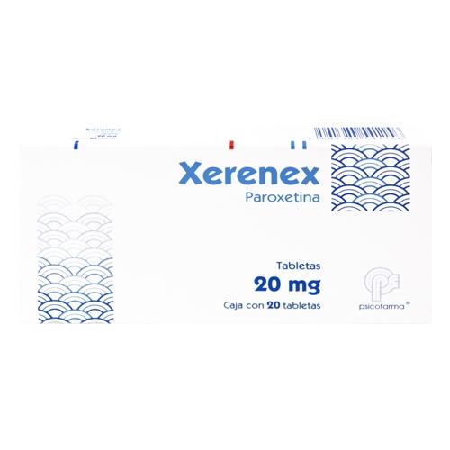 Xerenex 20Mg Con 20 Tabletas (Paroxetina)