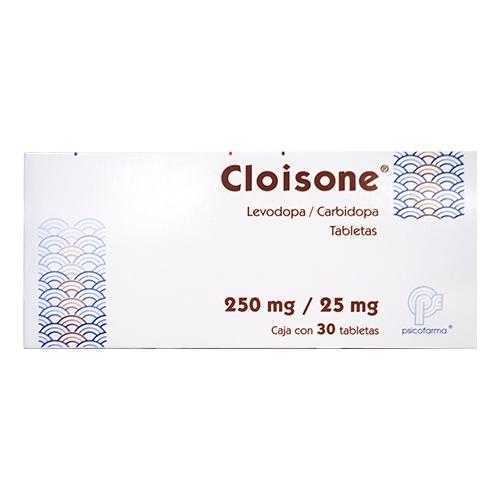 Cloisone 250Mg/25Mg Con 30 Tabletas (Levodopa/Carbidopa)