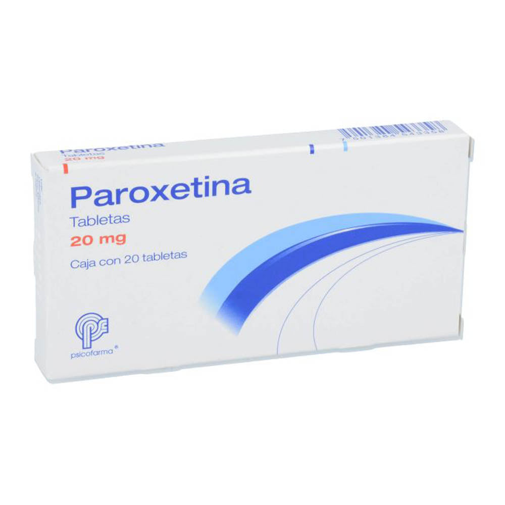 Paroxetina 20Mg Con 20 Psicofarma Tabletas