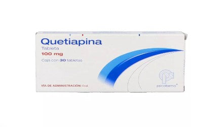 Quetiapina 100Mg Con 30 Tabletas