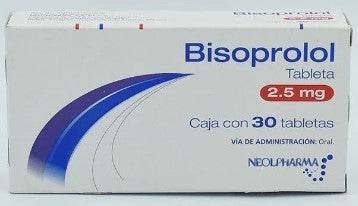 Bisoprolol 2.50Mg Con 30 Neolpharma Tabletas - WeCare Pharma
