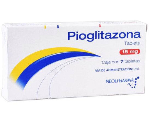 Pioglitazona 15Mg Con 7 Neolpharma Tabletas - WeCare Pharma