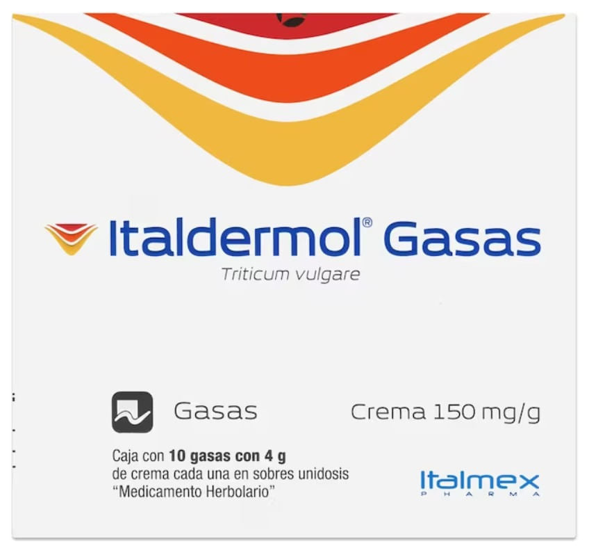 Italdermol Gasas Crema 4G Con 10 (Triticum Vulgare)