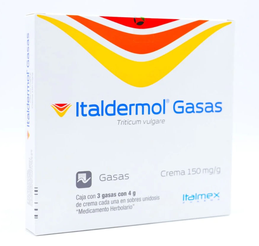 Italdermol Gasas Crema 4G Con 3 (Triticum Vulgare)