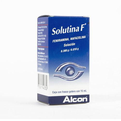 Solutina F Gotas 3Mg/0.25Mg 15Ml (Feniramida/Nafazolina)