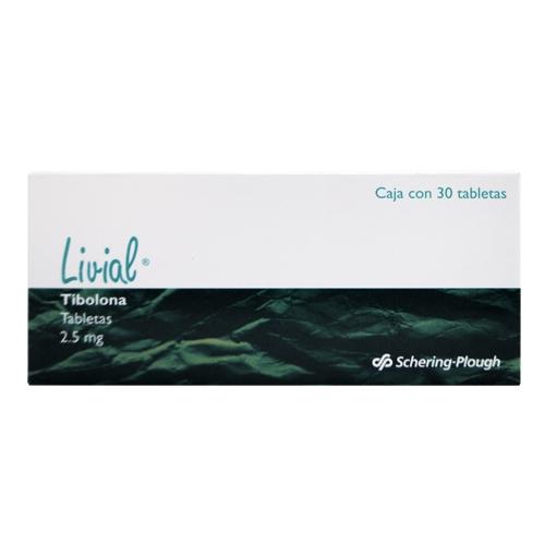 Livial 2.5Mg Con 30 Tabletas (Tibolona)