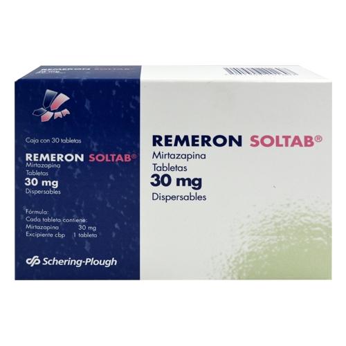 Remeron Soltab 30Mg Con 30 Tabletas (Mirtazapina)