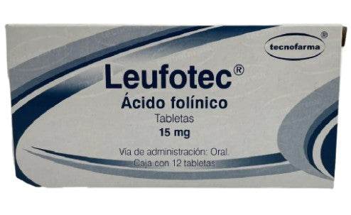 Leufotec 15Mg Con 12 Tabletas (Acido Folinico) - WeCare Pharma
