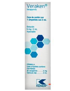 Veraken 5Mg/2Ml Con 1 Ampulas (Verapamilo) - WeCare Pharma